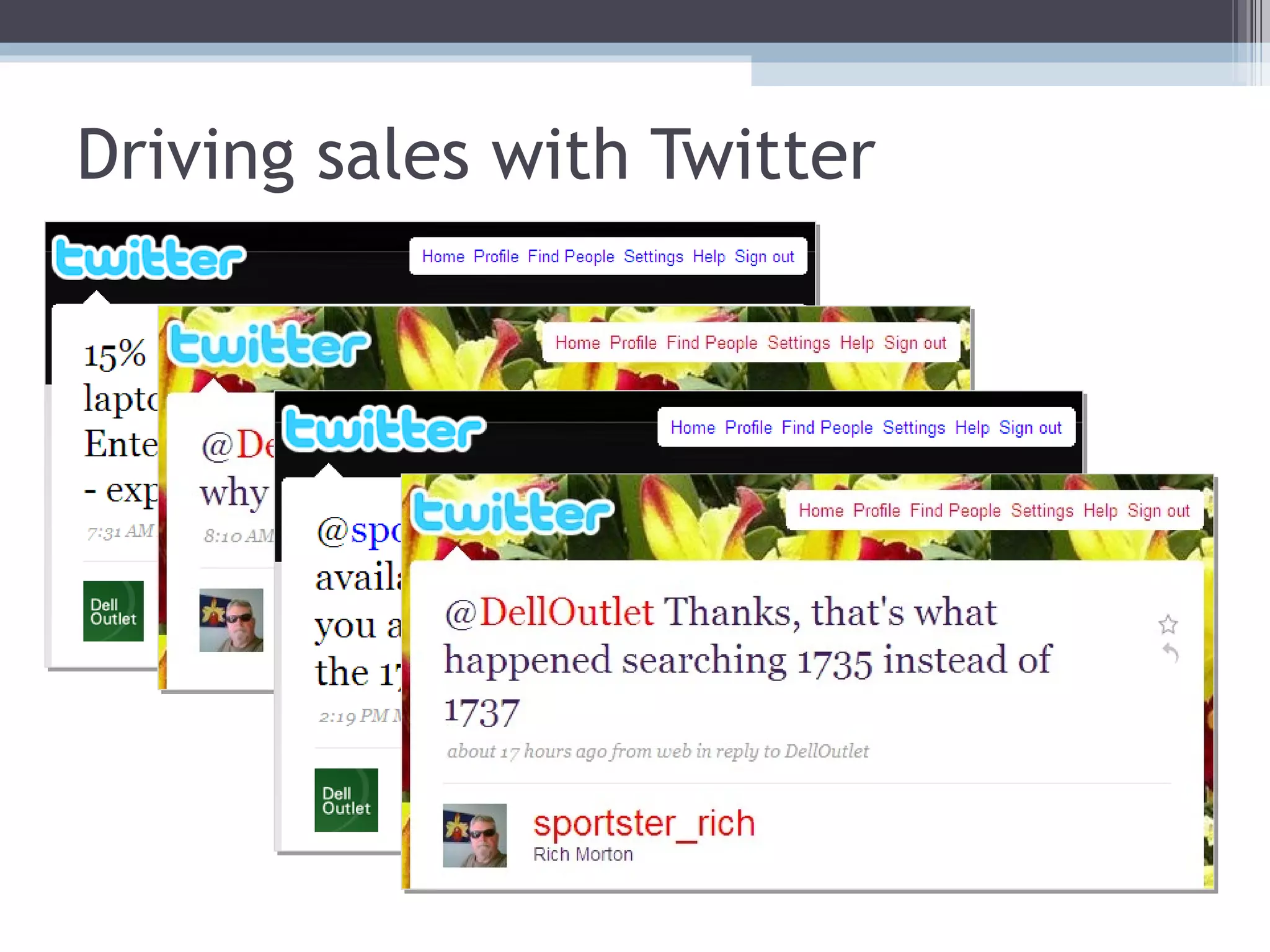 Driving sales with Twitter 