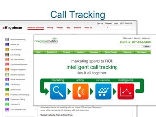 Call Tracking © 1998 - 2011 BryanEisenberg.com 