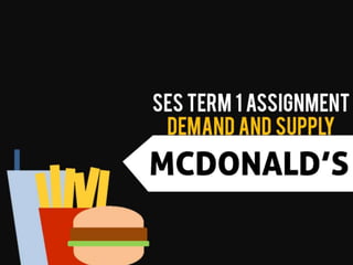 Demand and Supply (McDonalds)
