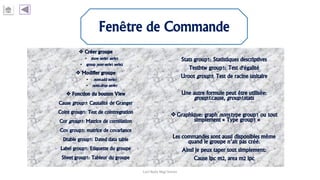 Fenêtre de Commande
Carl Nally Régi Simon
 