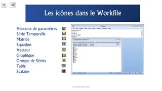 Les icônes dans le Workfile
Carl Nally Régi Simon
 