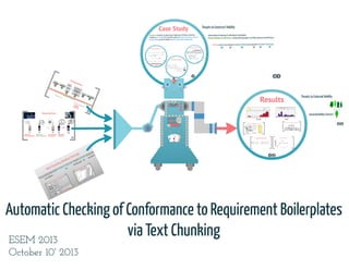 Automatic Checking of Conformance to Requirements Boilerplates