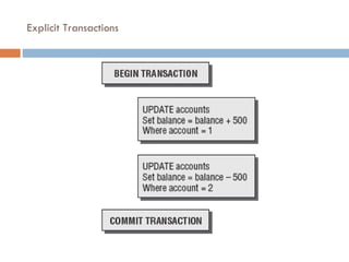 Explicit Transactions 