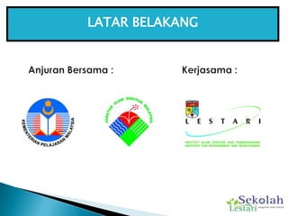 LATAR BELAKANG<br />Anjuran Bersama :<br />Kerjasama :<br />