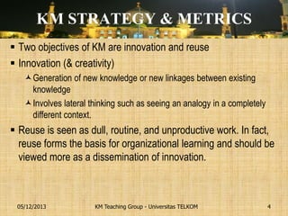 Knowledge Management Strategies | PDF