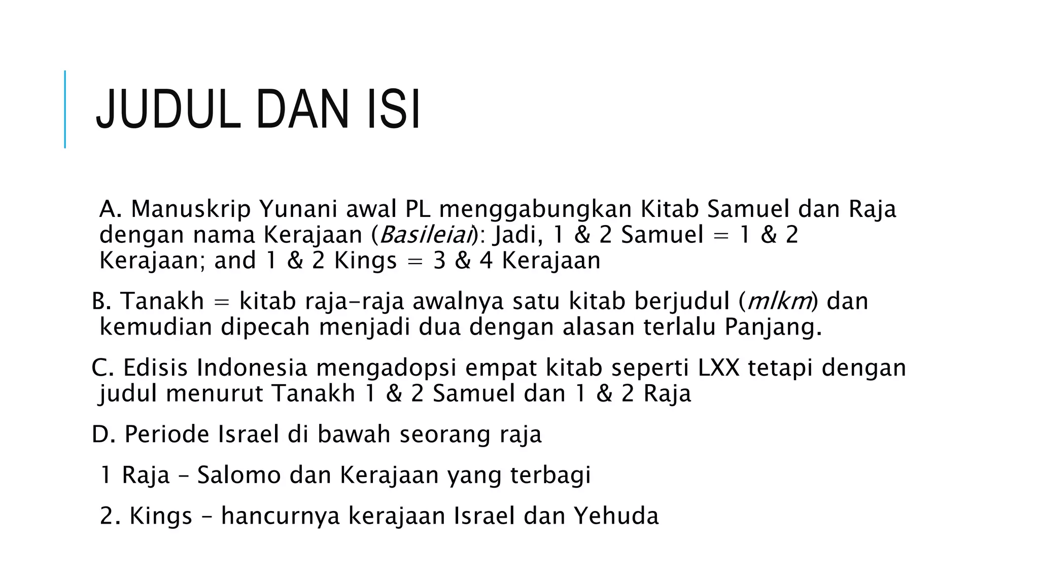 Sesi 16 kitab raja raja | PPTX | Christianity | Religion & Spirituality