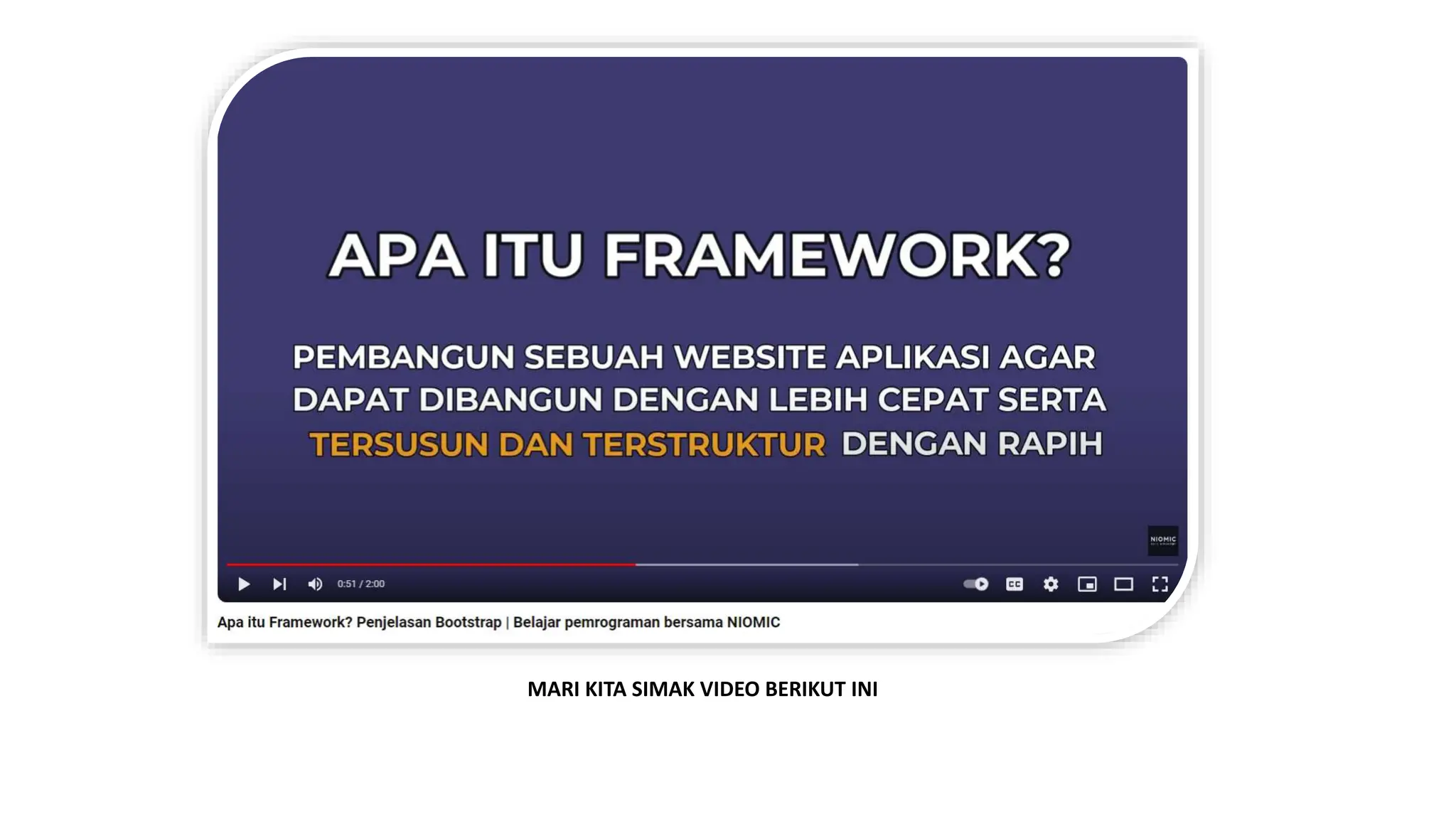 MARI KITA SIMAK VIDEO BERIKUT INI
 