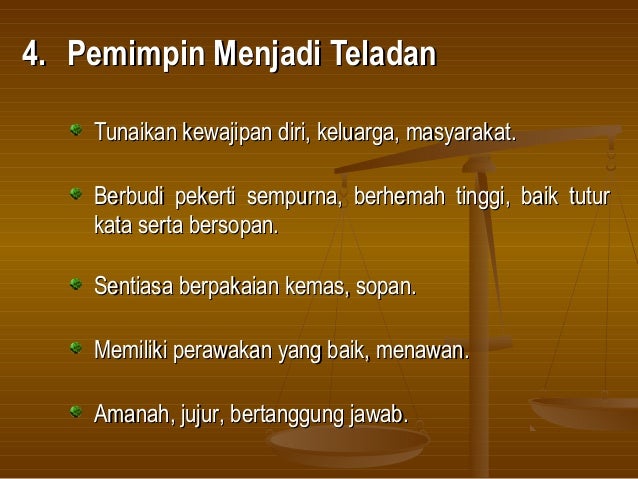 Sesi 3 peranan & tanggungjawab seorg pemimpin
