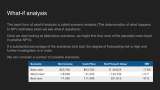 sesi3 The reliability of the NPV net present value | PPTX