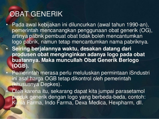Penggolongan obat menurut pemerintah