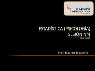 Prof. Ricardo Escalante 
