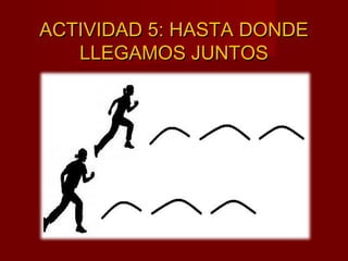 ACTIVIDAD 5: HASTA DONDEACTIVIDAD 5: HASTA DONDE
LLEGAMOS JUNTOSLLEGAMOS JUNTOS
 