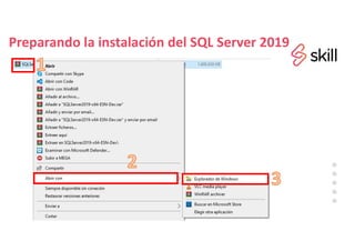 Preparando la instalación del SQL Server 2019
 