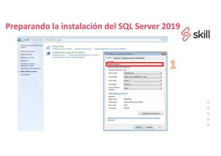 Preparando la instalación del SQL Server 2019
 