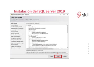 Instalación del SQL Server 2019
 