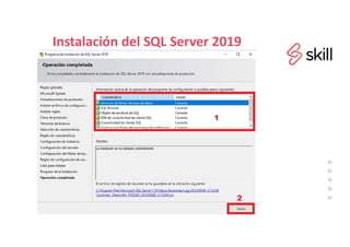 Instalación del SQL Server 2019
 
