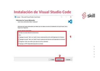 Instalación de Visual Studio Code
 