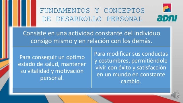 Sesión 01 fundamentos y conceptos de desarrollo personal