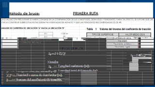 Método de bruce: PRIMERA RUTA
 