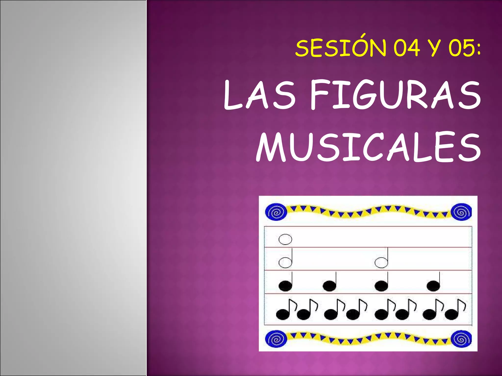 SESIÓN 04 Y 05: LAS FIGURAS MUSICALES