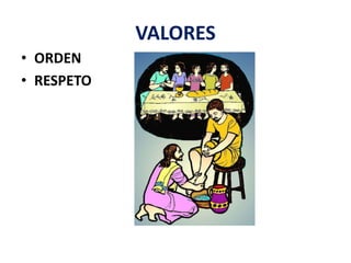 VALORES
• ORDEN
• RESPETO