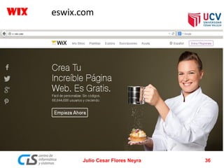 WIX eswix.com
Julio Cesar Flores Neyra 36
 