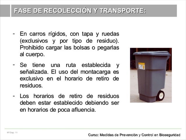 Sesión 1.4. manejo de residuos - limpieza hospitalaria