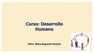 Curso: Desarrollo
Humano
Mtra. Nora Esquivel Huerta
 