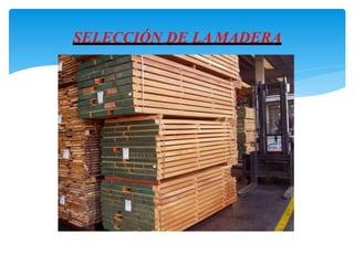 SELECCIÓN DE LAMADERA
 