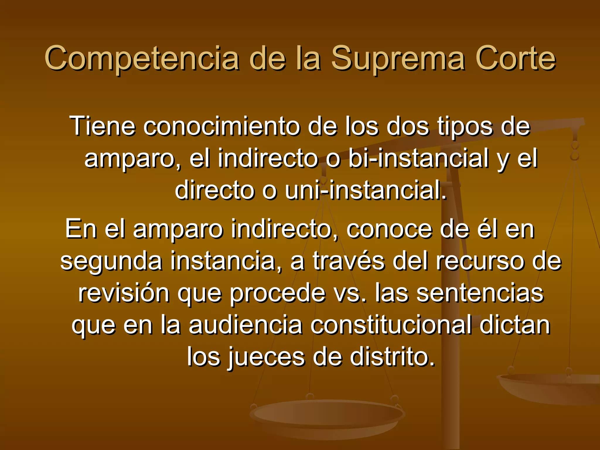 Sesión 12 la competencia en el juicio de amparo | PPT