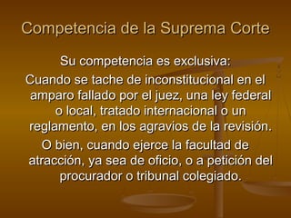 Sesión 12 la competencia en el juicio de amparo | PPT