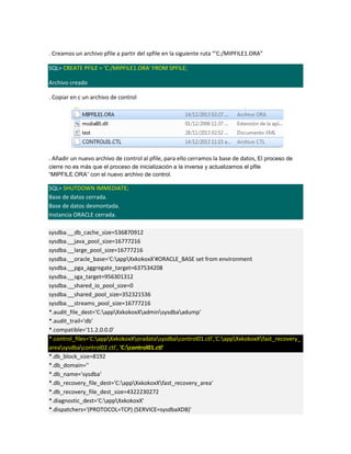Sesión13 - Archivos de Control (Oracle) | DOCX