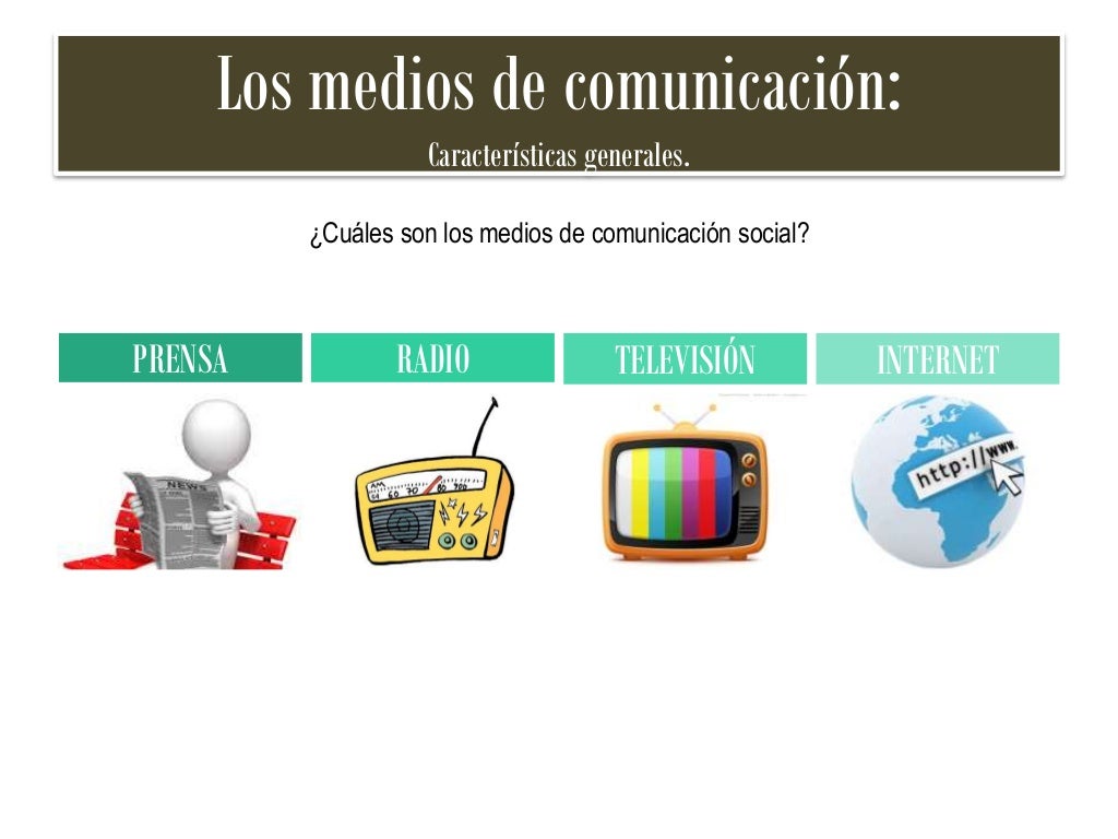 Sesión 1 CARACTERÍSTICAS GENERALES DE LOS MEDIOS DE COMUNICACIÓN