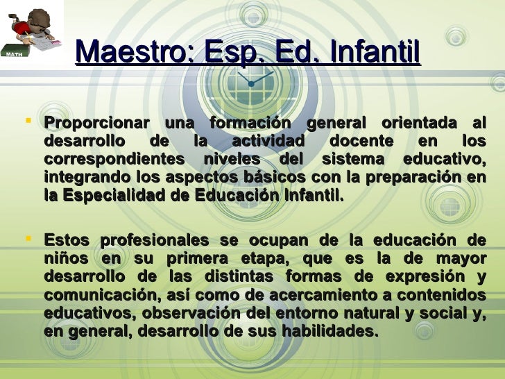 Magisterio Y Sus Especialidades