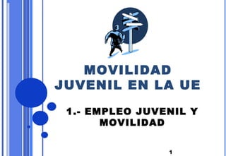 1
MOVILIDAD
JUVENIL EN LA UE
1.- EMPLEO JUVENIL Y
MOVILIDAD
 
