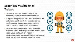Sesión 1 Seguridad y Salud en el Trabajo como derecho laboral Mauricio ...