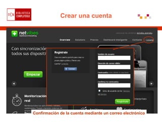Crear una cuenta




Confirmación de la cuenta mediante un correo electrónico
 