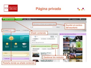 Página privada



                                                                 Escribir el nombre
                    ...
