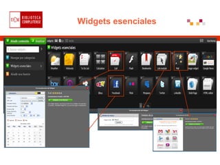 Widgets esenciales
 