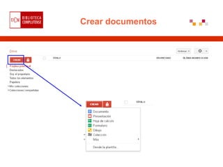 Crear documentos
 
