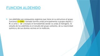 SESIÓN 2 ALDEHIDOS - quimica organica LB | PPTX