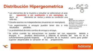 SESIÓN 3 DISTRIBUCIONES DE PROBABILIDAD PARA UNA VARIABLE ALEATORIA ...