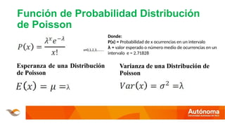 SESIÓN 3 DISTRIBUCIONES DE PROBABILIDAD PARA UNA VARIABLE ALEATORIA ...
