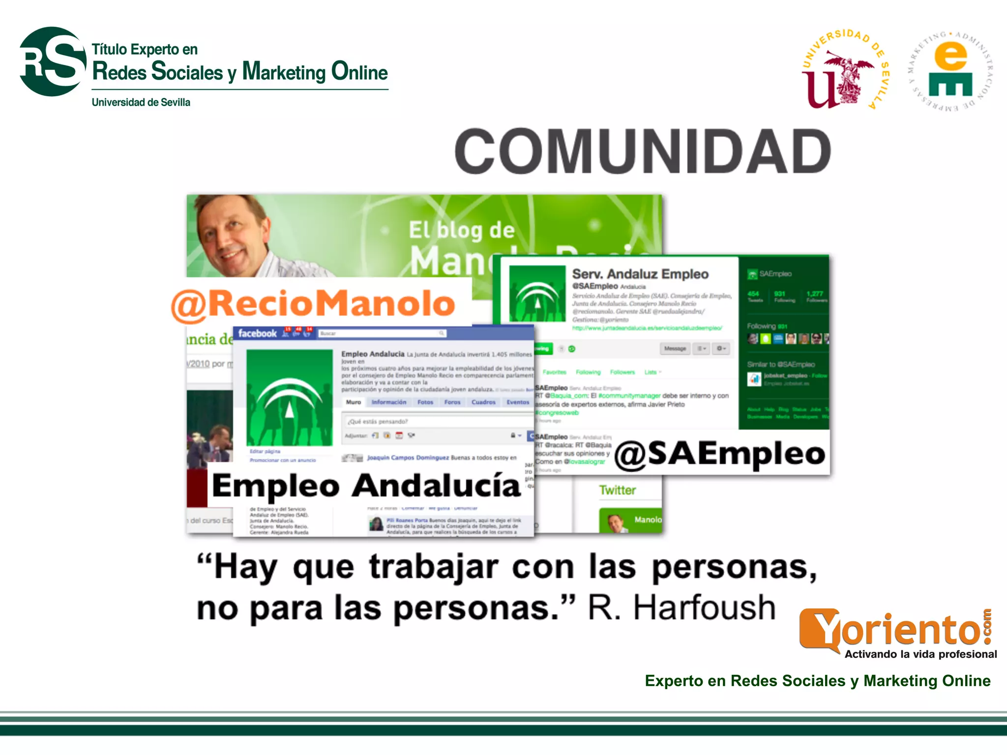 Experto en Redes Sociales y Marketing Online
 