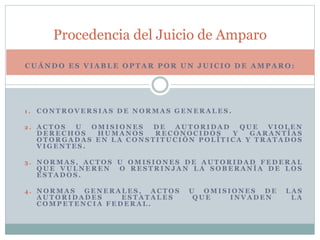 Sesión 3 y 4. características generales del juicio de amparo parte 1 | PPTX