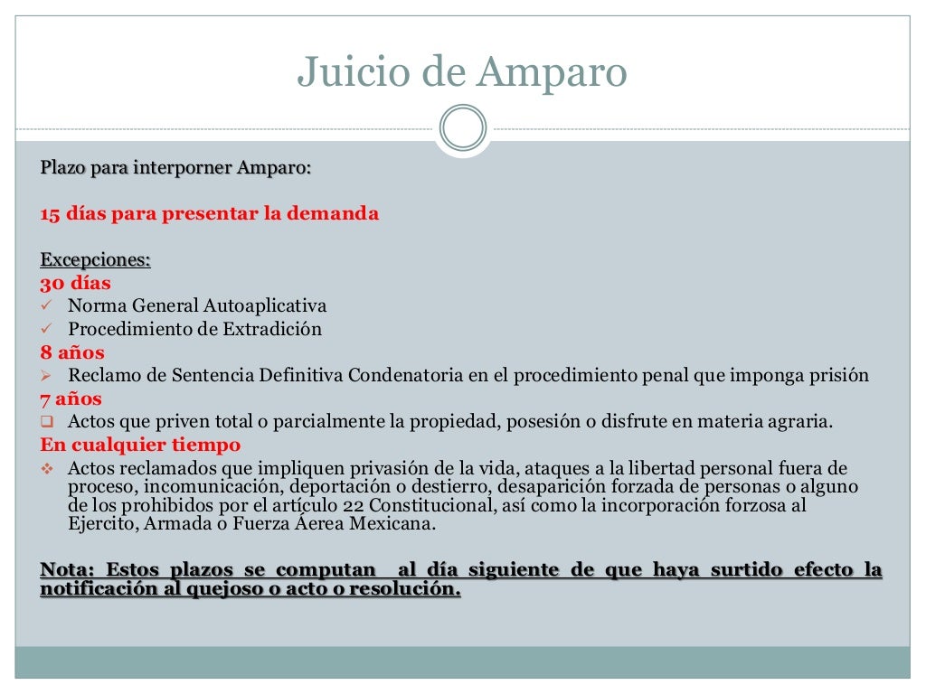 Sesión 3 y 4. características generales del juicio de amparo parte 1