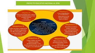 PROYECTO EDUCATIVO NACIONAL AL 2036
 