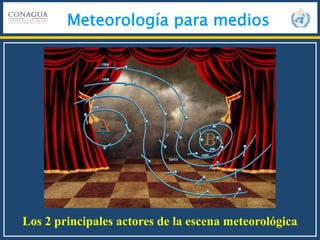 Meteorología para medios
Los 2 principales actores de la escena meteorológica
 