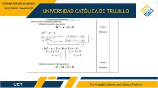 UNIVERSIDAD CATÓLICA DE TRUJILLO
FACULTAD DE HUMANIDADES
VICERRECTORADO ACADÉMICO
 
