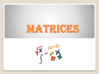 Sesión 7. matrices | PPTX